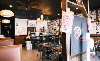 Storefront of Tamashi Ramen & Sushi's Silber/Spring Branch Location