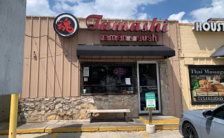 Storefront of Tamashi Ramen & Sushi's Holcombe/Rice Village Location